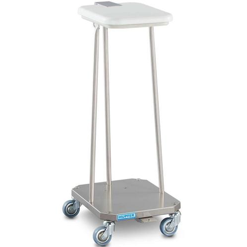Afvalzakhouder | RVS | Klapdeksel | Wielen (Geremd) |, Zakelijke goederen, Horeca | Keukenapparatuur, Nieuw in verpakking, Verzenden