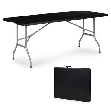 Klaptafel - campingtafel - 153x70x73,5cm - zwart beschikbaar voor biedingen