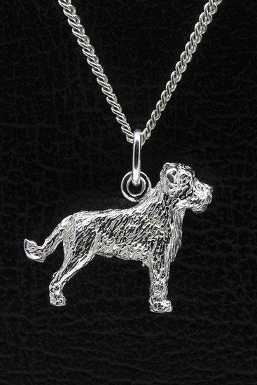 Zilveren Smous Hollandse - staart omlaag ketting hanger -..., Sieraden, Tassen en Uiterlijk, Kettinghangers, Verzenden