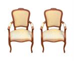 Stoel (2) - Luis XV - Hout, Textiel, Antiek en Kunst