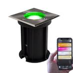 Smart Tuya LED Grondspot RVS vierkant IP67 Incl. WiFi Spot, Tuin en Terras, Ophalen of Verzenden, Nieuw