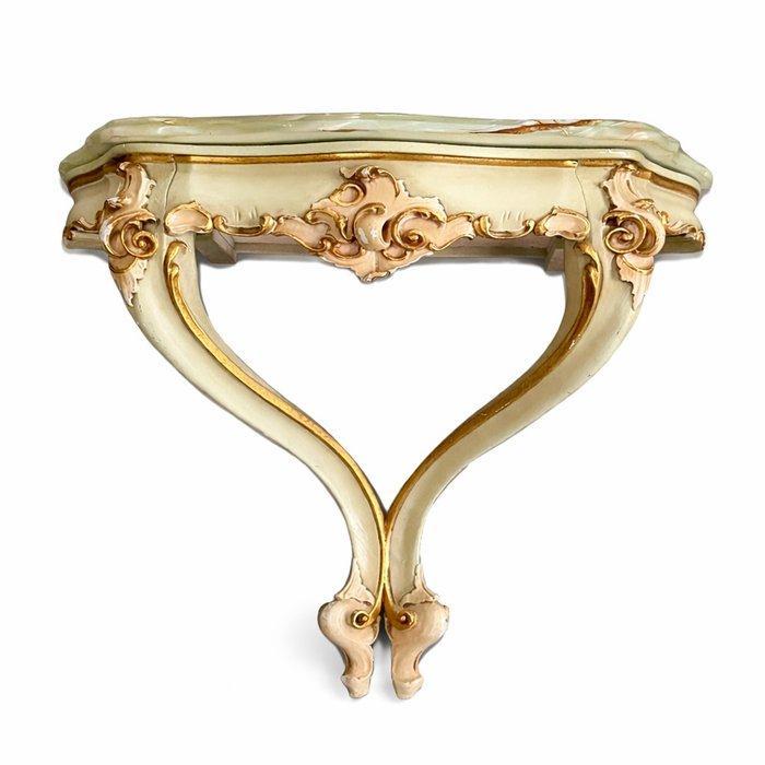 Wandrek - Hout, Onyx - Mensola barocco, Antiek en Kunst, Antiek | Overige Antiek