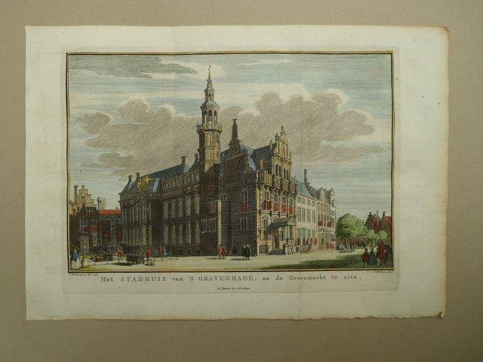 Nederland - Den Haag; Isaac Tirion - Het stadhuis van s, Boeken, Atlassen en Landkaarten
