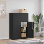 vidaXL Archiefkast 90x40x130 cm staal zwart, Huis en Inrichting, Kasten | Overige, Verzenden, Nieuw