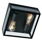 Plafonnière industrieel - Stanford Zwart - Wand, Huis en Inrichting, Lampen | Plafondlampen, Verzenden, Nieuw, Modern