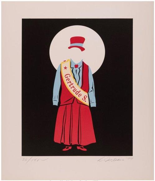 Robert Indiana (1928-2018) - Gertrude Stein - Hand-signed, Antiek en Kunst, Kunst | Schilderijen | Modern