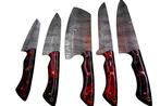 6–12 High-quality Forged Steel Chef Knife Set 5 pieces