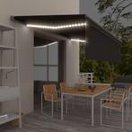 vidaXL Luifel handmatig uittrekbaar met rolgordijn LED 5x3 m, Verzenden, Nieuw