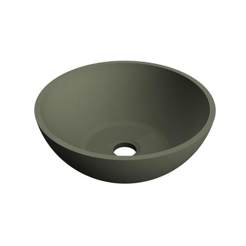 Waskom Arcqua Prince Opbouw 38x14 cm Rond Mat Groen, Doe-het-zelf en Verbouw, Sanitair, Overige typen, Nieuw, Ophalen of Verzenden
