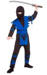 Ninja kostuum kinder blauw (Feestkleding Jongens)