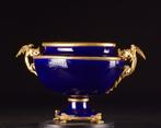 Neoclassicistische kobaltblauwe porseleinen Coupe / Bowl met