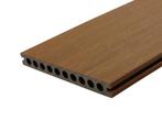 Vlonderplank composiet teak, 2.3 x 21 x 400 cm, Nieuw