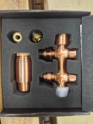 Thermostatisch Multi blok set 16 mm - Geborsteld Koper beschikbaar voor biedingen