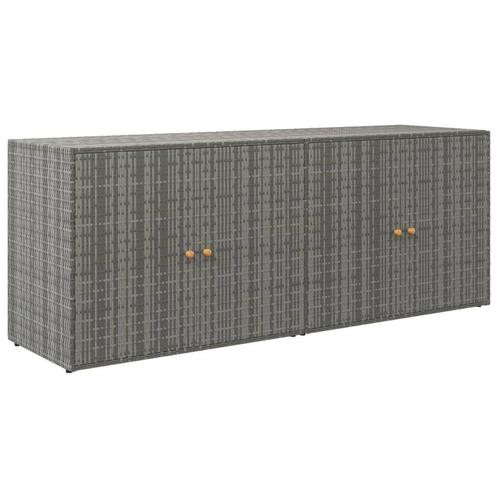 Tuinkast Rattan Grijs - 198cm - Retourdeal - Gereedschap..., Tuin en Terras, Bergingen en Tuinkasten, Nieuw, Overige typen, Ophalen of Verzenden