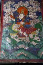 Tashi Tseringma - Pigment op katoen - Thangka Tsakli -, Antiek en Kunst