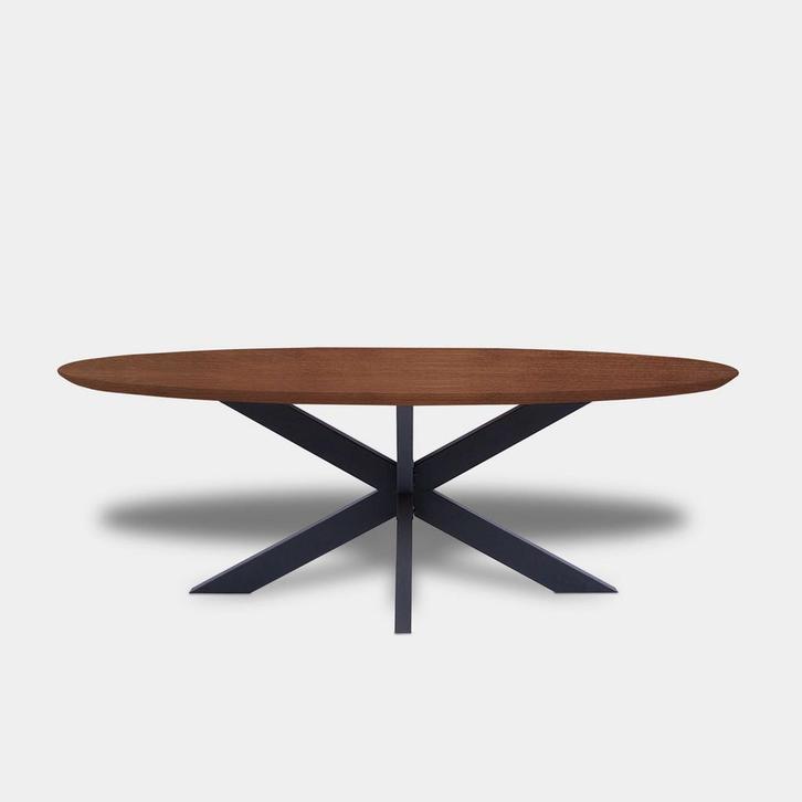 Tafel Ovaal Eikenhout  Matrix  280x115, Huis en Inrichting, Tafels | Eettafels