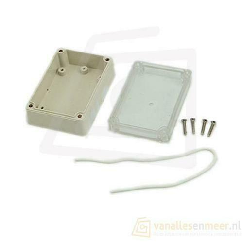 Behuizing voor elektronica  200x120x75mm transparante deksel, Hobby en Vrije tijd, Elektronica-componenten, Verzenden