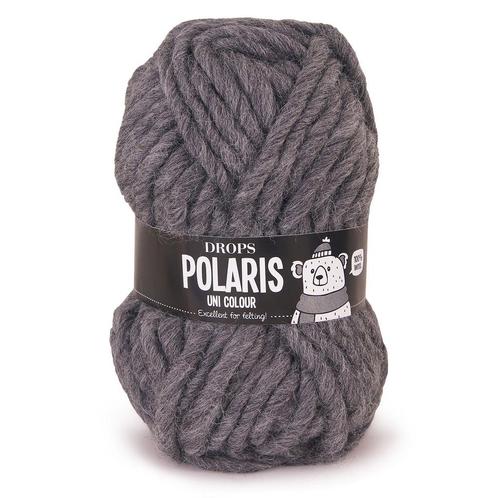 DROPS Polaris Uni Colour - 03 antraciet - Wol Garen, Hobby en Vrije tijd, Breien en Haken, Ophalen of Verzenden