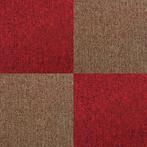 40 x Tapijttegels - Kleur: Zandkleur en rood - 50x50cm 10m2, Verzenden, Nieuw