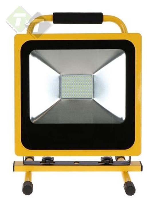 LED Straler Oplaadbaar, Bouwlamp, Werklamp, 50 Watt, Hofftec, Doe-het-zelf en Verbouw, Bouwverlichting, Overige typen, Nieuw, 50 tot 200 watt