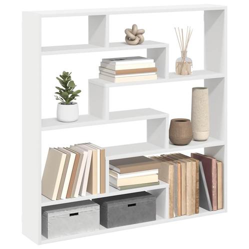 vidaXL Wandschap kubus 7 vakken bewerkt hout wit, Huis en Inrichting, Woonaccessoires | Wandplanken en Boekenplanken, Nieuw, Verzenden