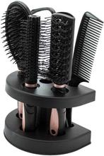 5-delige haarborstelkamset met spiegel en standaard, Verzenden, Nieuw