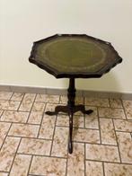 Gueridon - Hout, Leder - guéridon uit de late negentiende