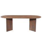 Mangohouten Eettafel Eilis 220x100 cm Walnoot, Huis en Inrichting, Tafels | Eettafels, Verzenden, Nieuw, Industriële meubels, Overige vormen