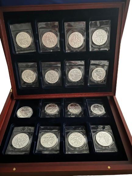 SERIE African Ounce series - Rwanda 1 oz compleet 2008 t/m, Postzegels en Munten, Munten | Afrika, Losse munt, Zilver, Overige landen