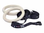 Lifemaxx Crossmaxx Houten Crossfit Ringen - Inclusief Straps, Verzenden, Nieuw