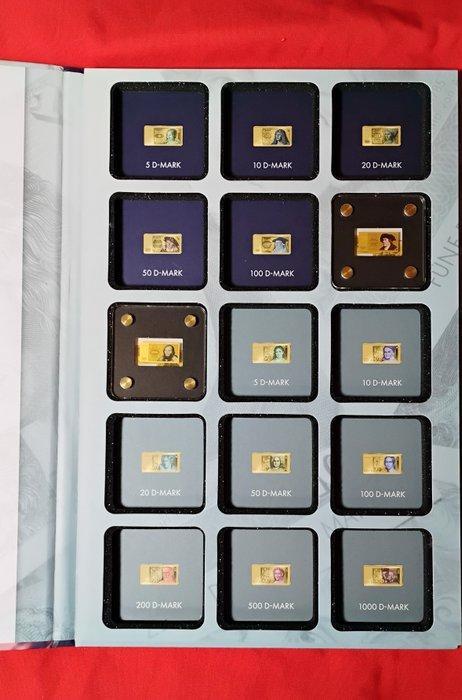 Duitsland. Set di 2 x 1/500 (.999) Deutsche Mark, serie I,, Postzegels en Munten, Munten | Europa | Niet-Euromunten