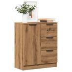 vidaXL Dressoir 60x30x70 cm bewerkt hout artisan, Verzenden, Nieuw, 50 tot 100 cm, 25 tot 50 cm