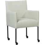 Leren Eetkamerstoelen Wit, Huis en Inrichting, Stoelen, Ophalen of Verzenden, Nieuw, Leer