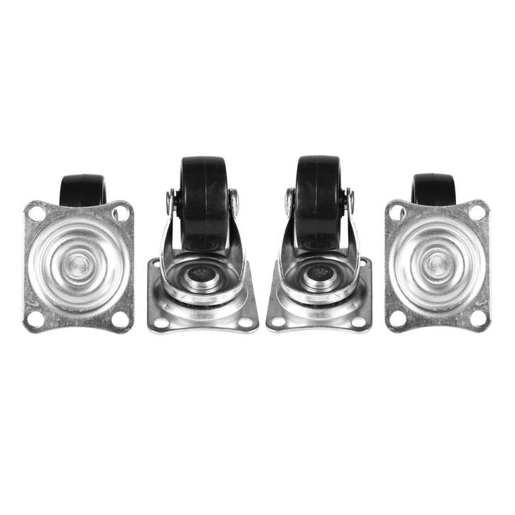 Benson Zwenkwiel set - Ø 32 mm - 20 kg draagvermogen - zw.., Doe-het-zelf en Verbouw, Zwenkwielen, Nieuw, Ophalen of Verzenden