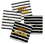 Lunch servetten - BlackGold Happy New Year, Nieuw