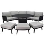 Primitivo hoek loungeset 6 delig verstelbaar antraciet, Ophalen of Verzenden, Nieuw, Aluminium