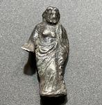 Oud-Romeins Zilver Beeldje van Jupiter (Zeus), staand,