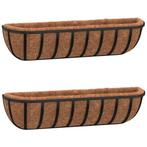 Stalen Wandbakken met Kokos! Tweedekansje voor je Planten..., Minder dan 30 cm, Nieuw, Ophalen of Verzenden, Metaal