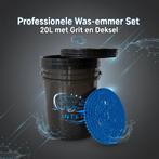 Professionele 20L Was-emmer Set met Grit Guard &amp; Deksel, Ophalen of Verzenden