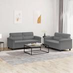 vidaXL 2-delige Loungeset met kussens microvezelstof, Verzenden, Nieuw, Vierpersoons of meer, Stof