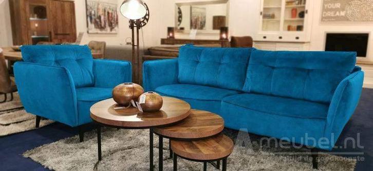 Bankstel Akker - rechte banken - Mix, Huis en Inrichting, Banken | Bankstellen, Nieuw, Stof