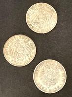 Duitsland. Wilhelm II. 5 Mark 1876, 1901, 1914 (Zonder, Postzegels en Munten, Munten | Europa | Niet-Euromunten