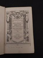 Sir John Sutton - A Short Account of Organs Built in England