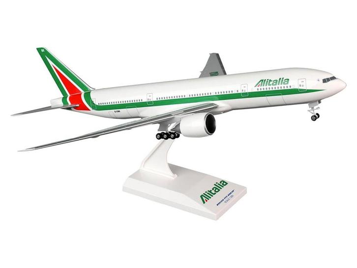 Schaal 1:200 Skymarks SKR718 Boeing 777-200 Alitalia w/ge..., Hobby en Vrije tijd, Modelbouw | Vliegtuigen en Helikopters, Nieuw