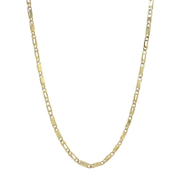 Gouden collier valkenoog 46 cm 14 karaat, Sieraden, Tassen en Uiterlijk, Kettingen, Goud, Zo goed als nieuw, Goud, Verzenden