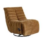 *WOONWINKEL* Verstelbare Lounge Fauteuil Retro Caramel, Huis en Inrichting, Fauteuils, Verzenden, Nieuw, Stof