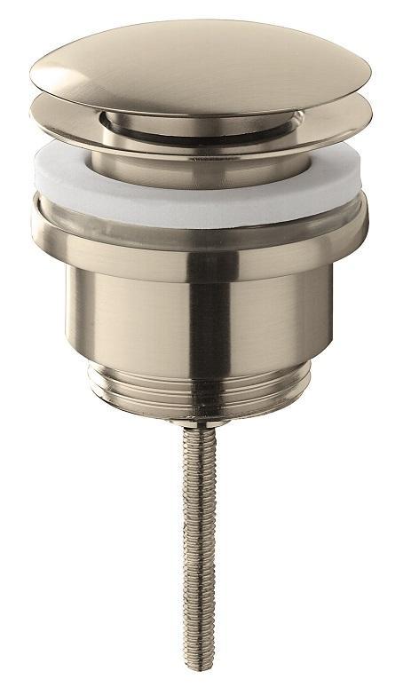 UniMatch clickwaste afvoerplug 5/4 geborsteld staal, Doe-het-zelf en Verbouw, Sanitair, Ophalen of Verzenden