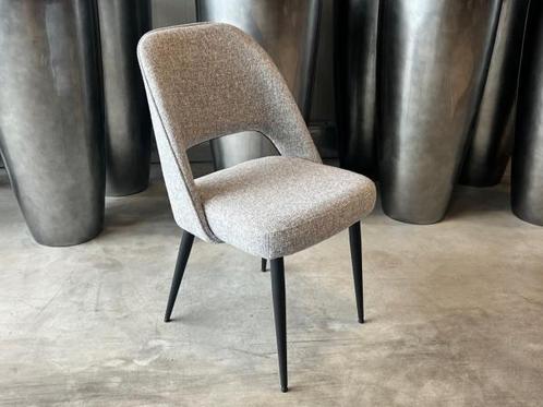 Veiling - Eetkamerstoel Chef (set van 6) Linnenstof - Grijs, Huis en Inrichting, Stoelen, Nieuw