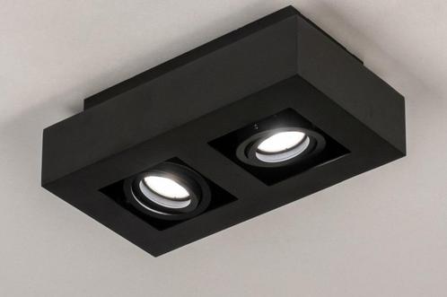 Rietveld Plafondlampen - Zwart - Metaal, Huis en Inrichting, Lampen | Plafondlampen, Verzenden