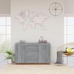 vidaXL Dressoir 120x36x69 cm bewerkt hout grijs sonoma, Huis en Inrichting, Kasten | Dressoirs, 100 tot 150 cm, Verzenden, Nieuw